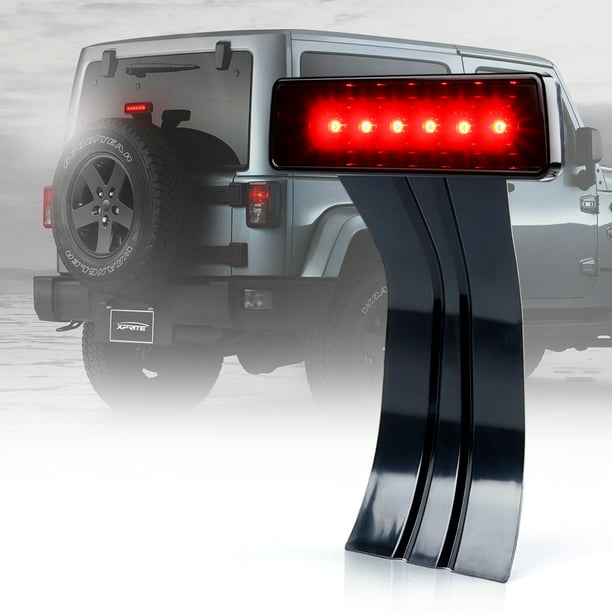 Xprite Smoke Lens LED Turn Signal Replacement Light for 07-18 Jeep Wrangler JK